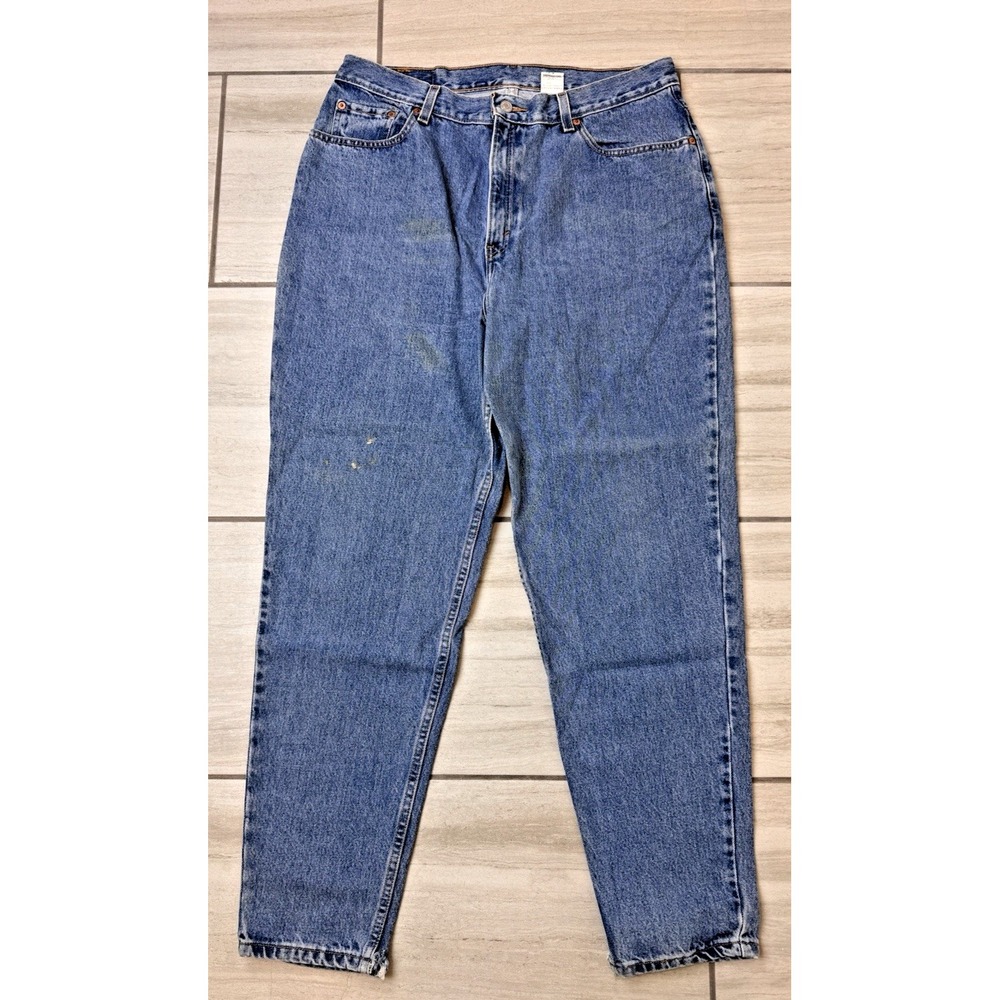 Levi's 550 Jeans Vintage Y2K Relaxed Fit Tapered Leg Distressed Denim 36X32 *SEE